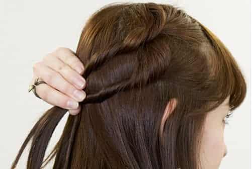 头饰成人半扎教程图解视频,轻松打造优雅发型步骤解析